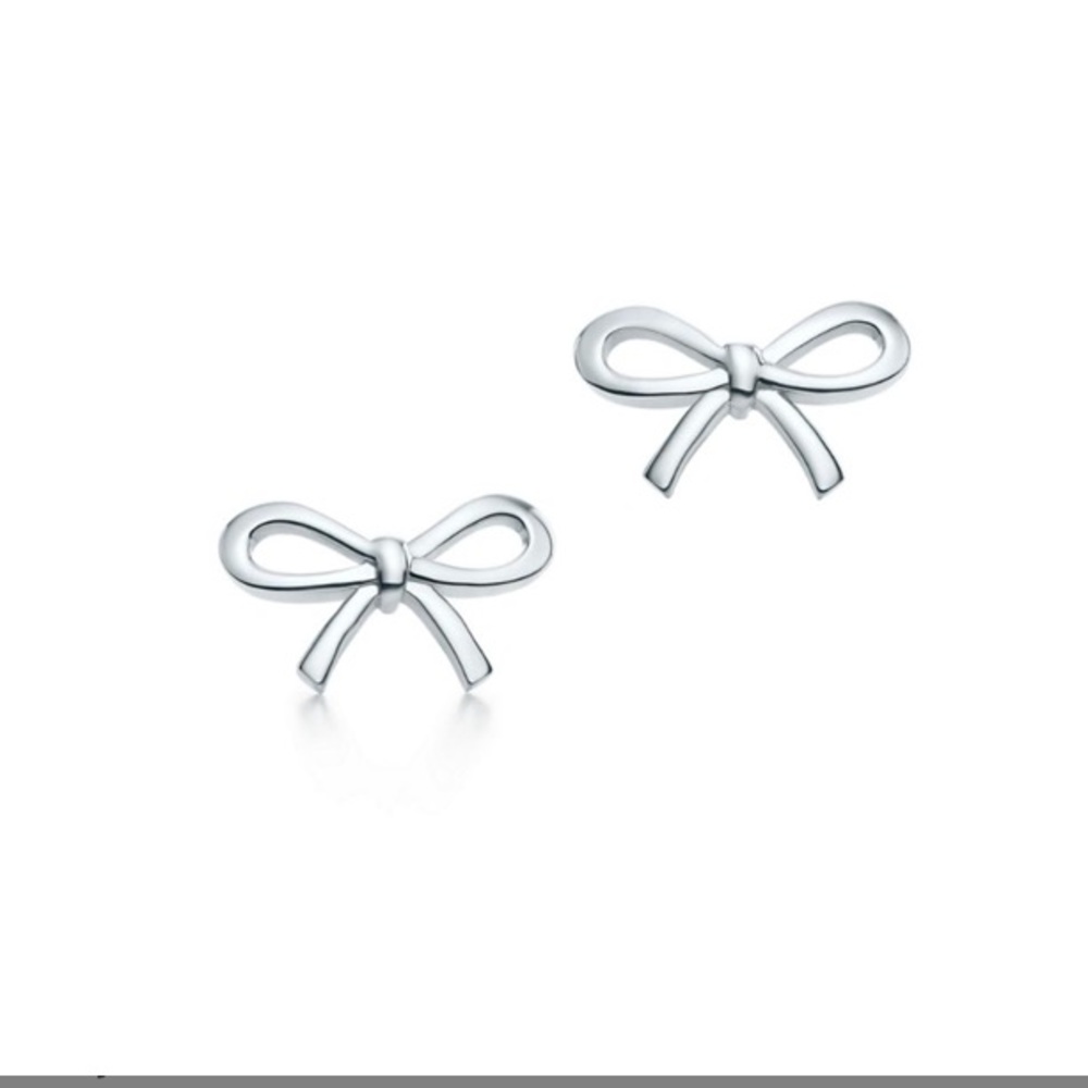 Tiffany & Co. bow earrings sterling silver